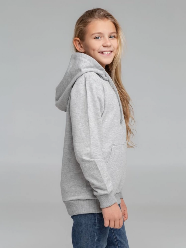 Толстовка с капюшоном детская Kirenga Kids серый меланж, 12 лет фото 15