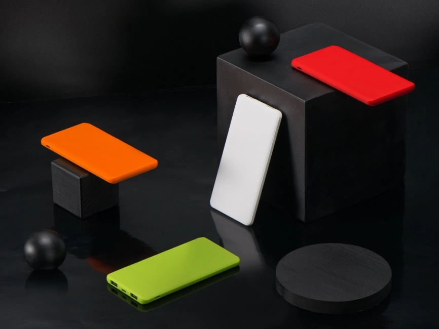 Портативное зарядное устройство Reserve с USB Type-C, 5000 mAh, зеленое яблоко фото 10