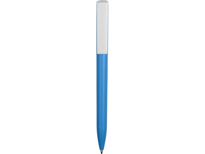 Ручка пластиковая шариковая Fillip, голубой/белый фото 3