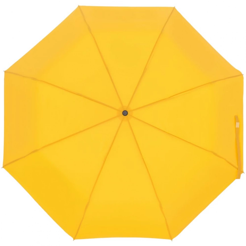 Зонт складной Manifest Color со светоотражающим куполом, желтый фото 1