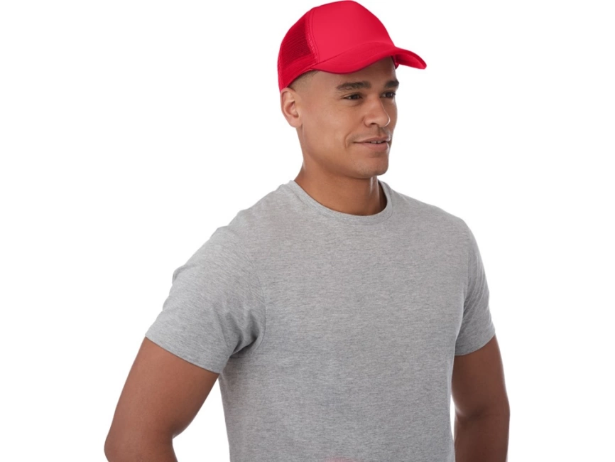 Бейсболка Trucker, красный фото 3