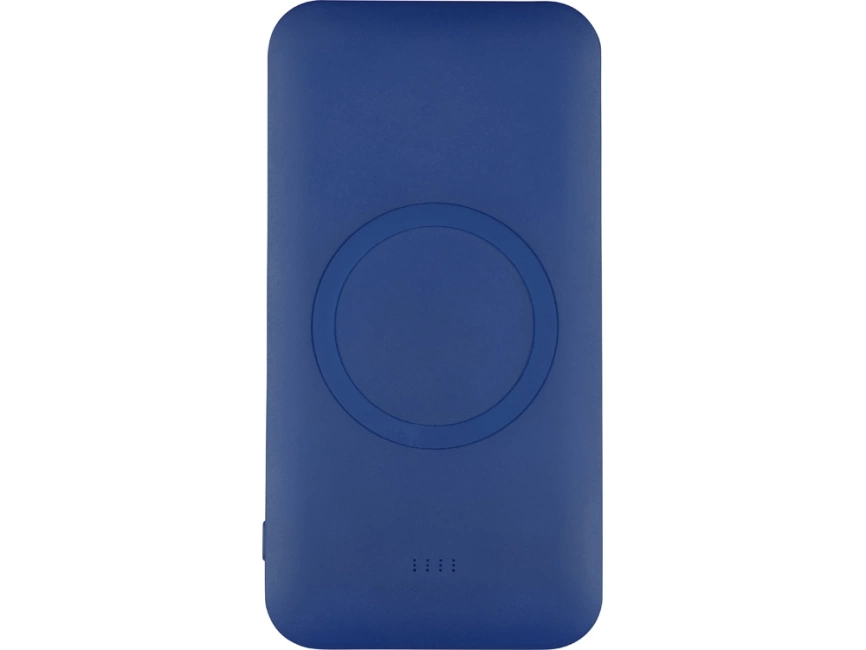 Портативное беспроводное зарядное устройство Impulse, 4000 mAh, синий фото 3