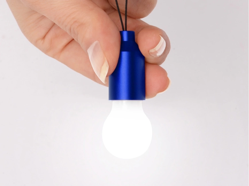 Брелок с мини-лампой Pinhole, синий фото 3