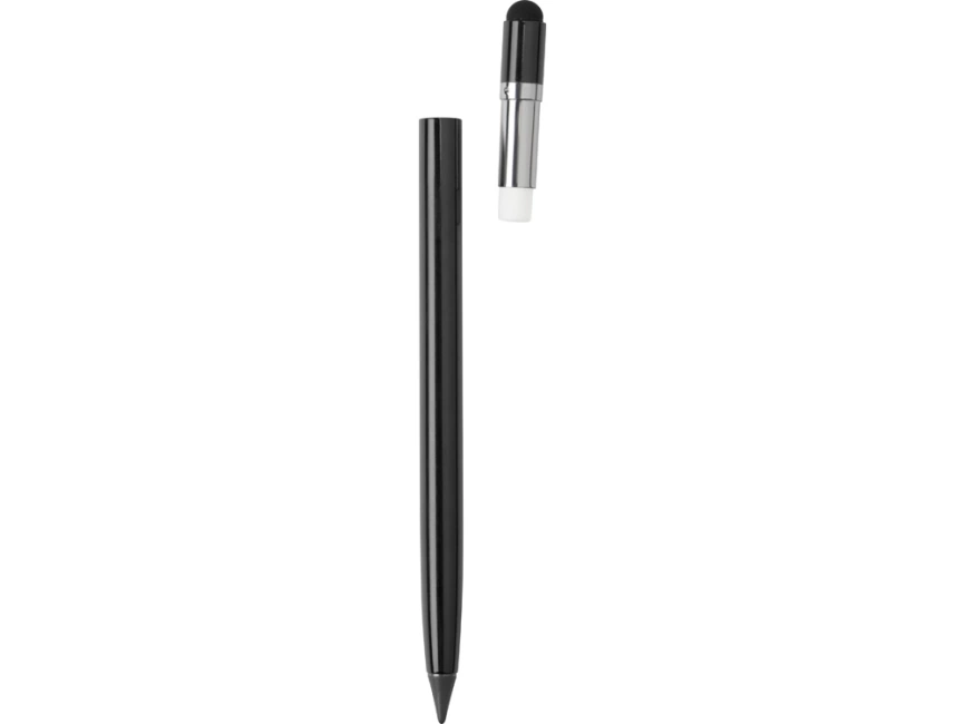 Вечный карандаш Eternal со стилусом и ластиком, черный фото 3
