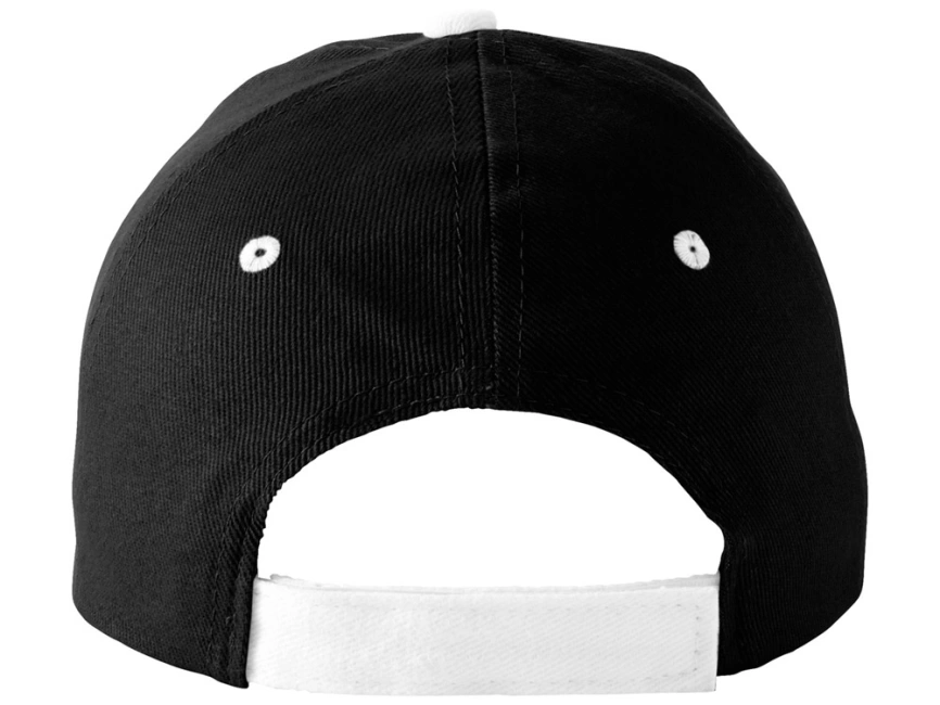 Бейсболка Brent, сэндвич, 6 панелей, черный/белый фото 2
