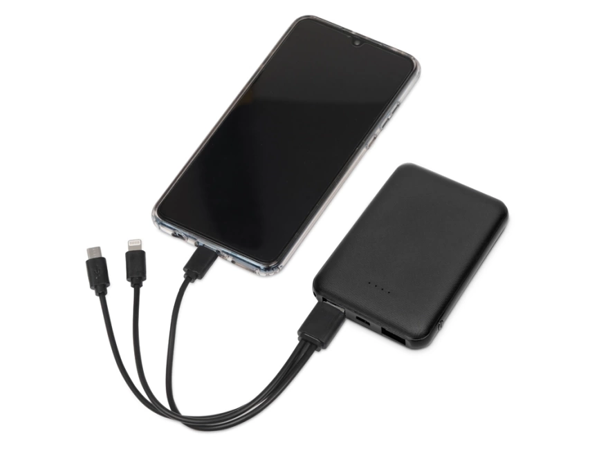 Портативное зарядное устройствоGrind, 5000 mAh, черный фото 3