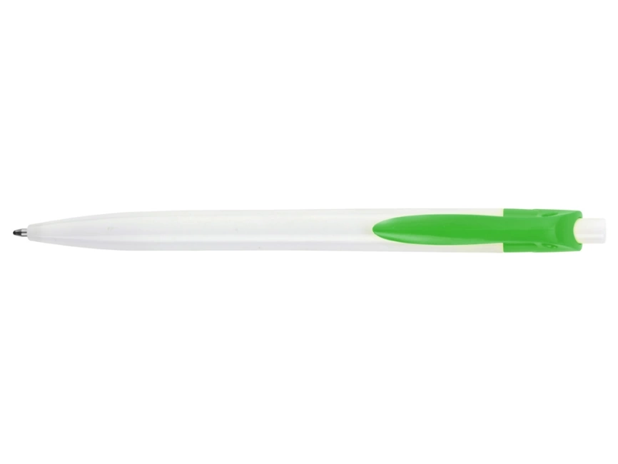 Ручка шариковая Какаду, белая с зеленое яблоко фото 5
