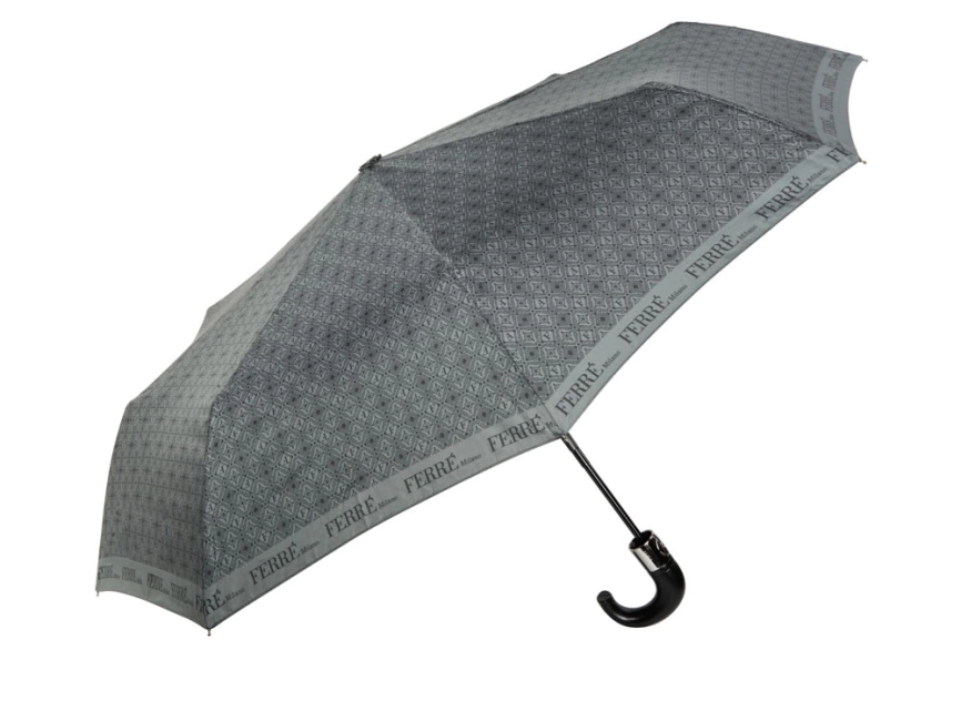 Зонт складной автоматический Ferre Milano, серый фото 1