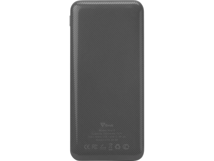 Внешний аккумулятор Evolt Mini-5, 5000 mAh, серый фото 5