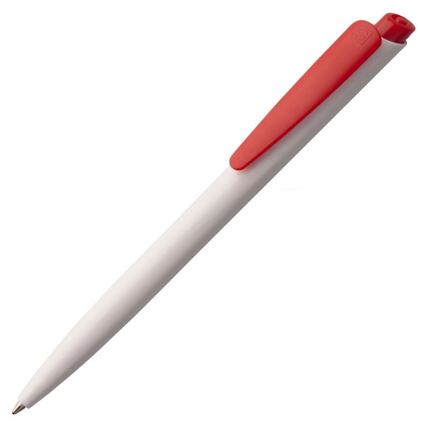 Ручка шариковая Senator Dart Polished, бело-красная фото 1