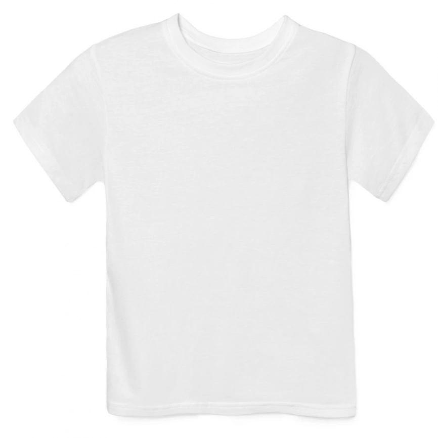 Футболка детская T-bolka Fit Kids, белая, на рост 118-128 см (8 лет) фото 1
