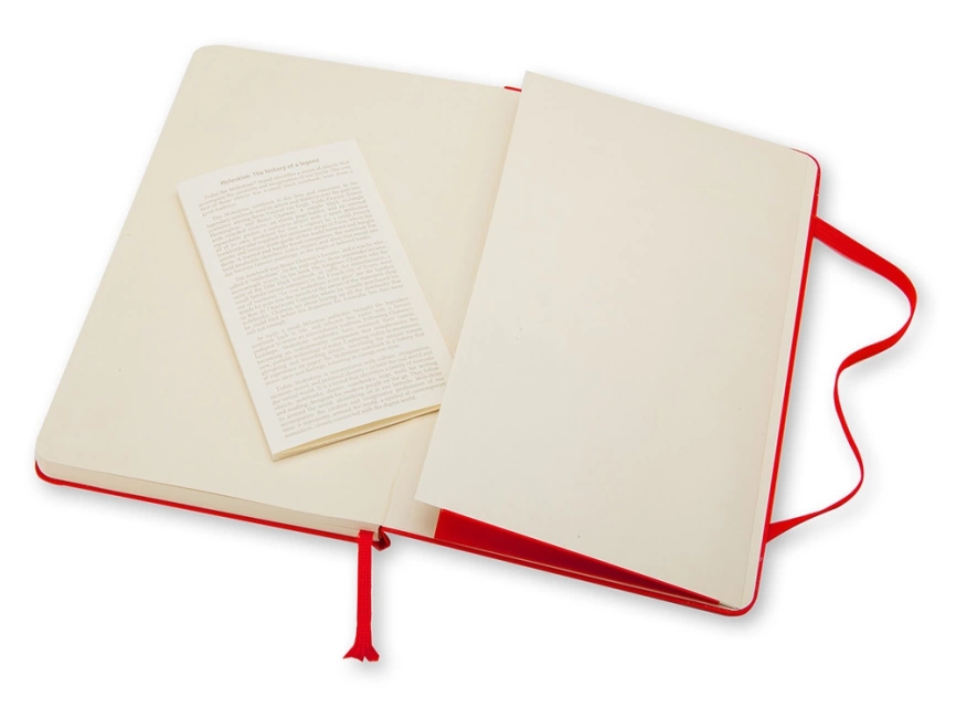 Записная книжка Moleskine Classic (в линейку) в твердой обложке, Pocket (9x14см), красный фото 4