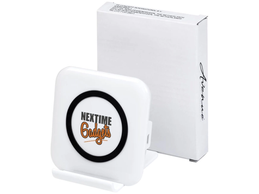 Беспроводная зарядка-подставка для смартфона Catena, белый фото 7
