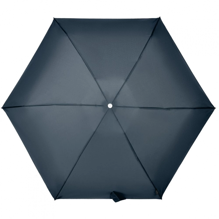 Складной зонт Alu Drop S, 4 сложения, автомат, синий фото 5