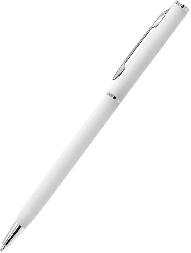 Ручка шариковая металлическая Tinny Soft, белая фото 3