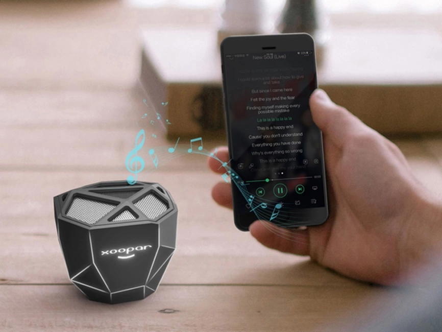 Портативная колонка Geo, 5 цветов подсветки фото 12