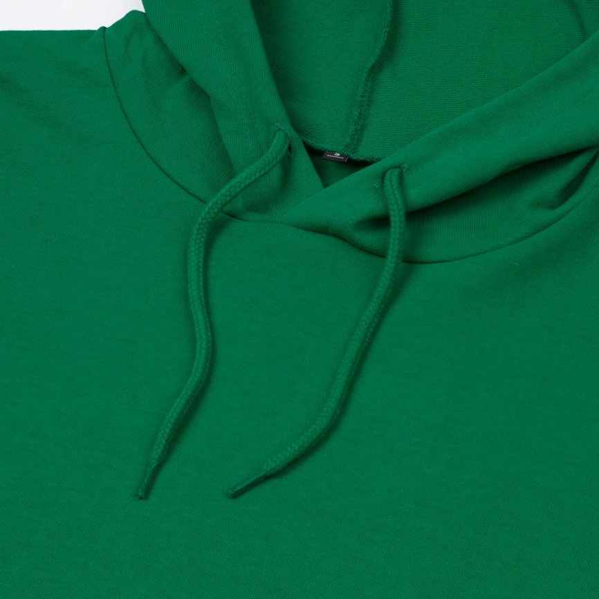 Толстовка с капюшоном унисекс Hoodie, зеленая, размер S фото 8