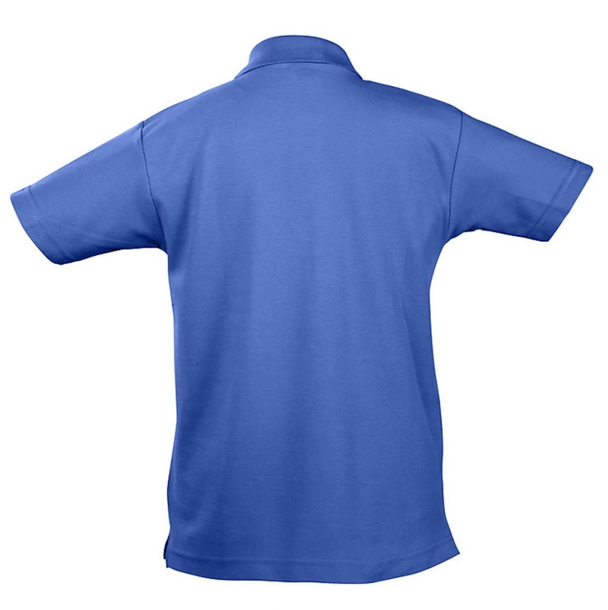 Рубашка поло детская Summer II Kids, ярко-синяя, на рост 142-152 см фото 3