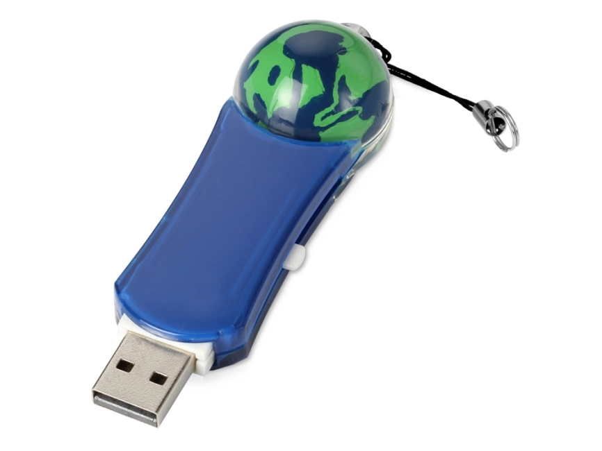 Флеш-карта USB 2.0 на 4 Gb с плавающей мини-фигурой земного шара фото 2