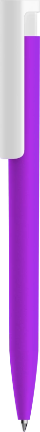 Ручка шариковая CONSUL SOFT, фиолетовая (сиреневая) с белым фото 1