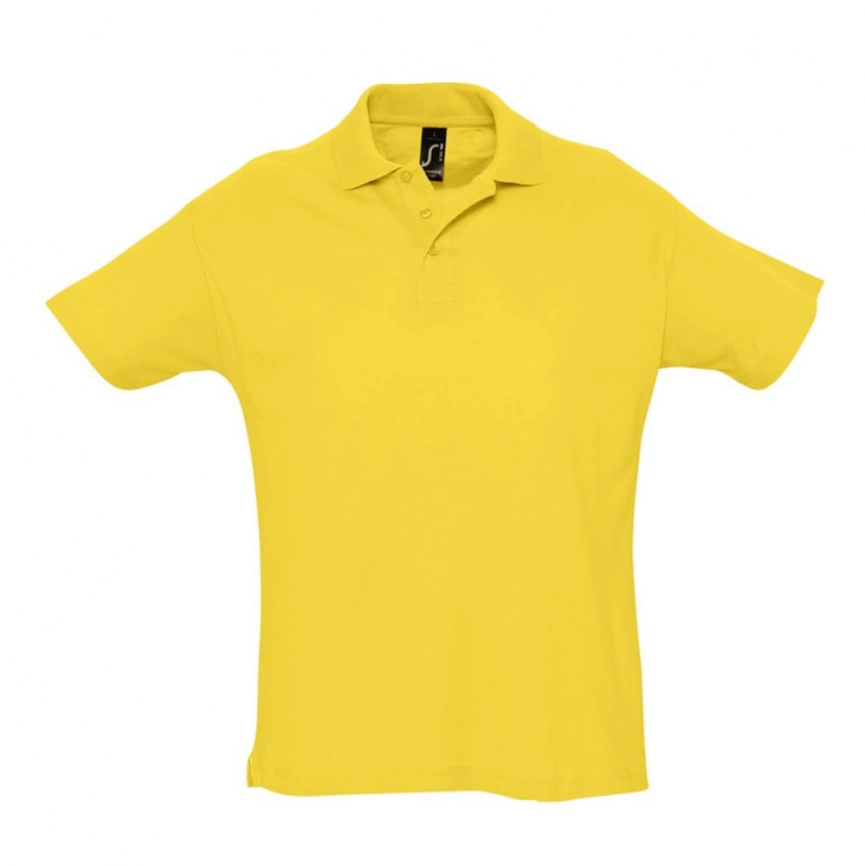 Рубашка поло мужская Summer 170 желтая, размер XL фото 1