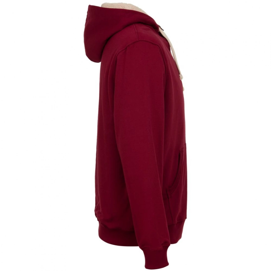 Толстовка на молнии Kulonga Sherpa, бордовая, размер XL фото 2