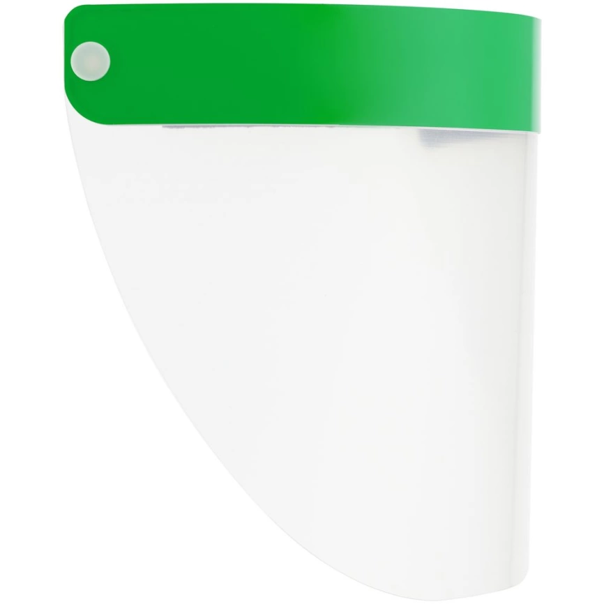 Прозрачный экран для лица Barrier, немедицинский, с зеленой лентой фото 4