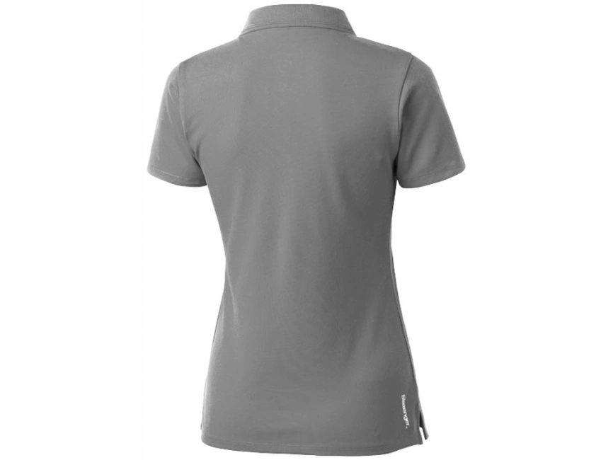 Поло женское с короткими рукавами Hacker, серый/черный фото 2