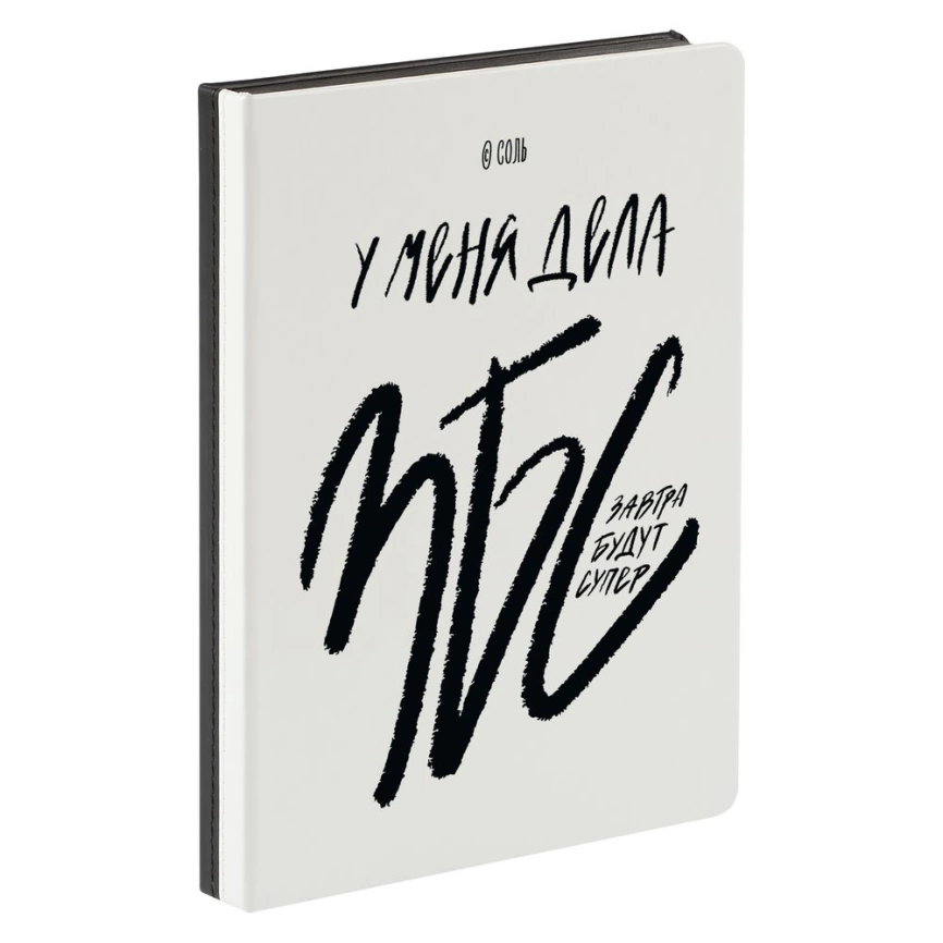 Ежедневник «ЗБС», недатированный, белый с черным фото 2