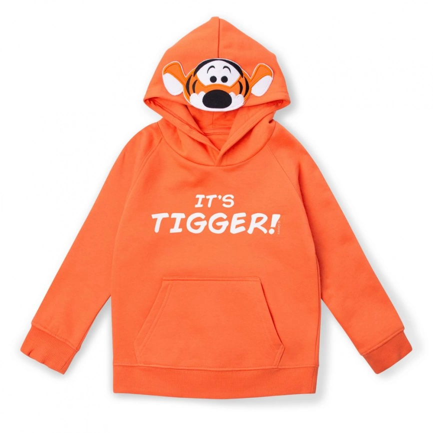 Худи детское Tigger In My Head, оранжевое, на рост 130-140 см (10 лет) фото 5