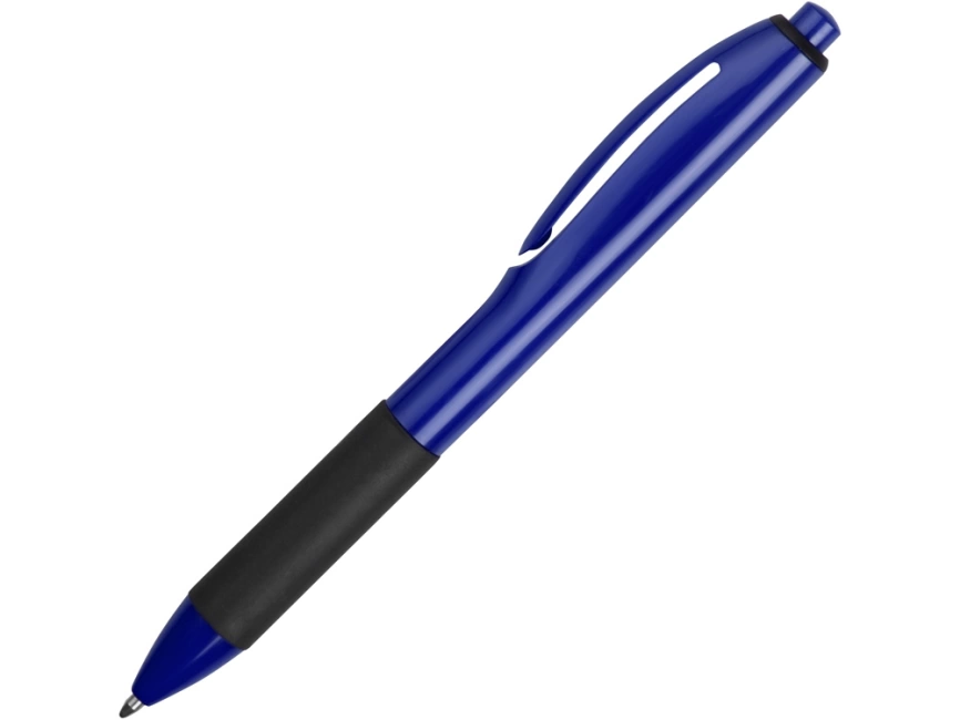 Ручка пластиковая шариковая Band, синий/черный фото 3
