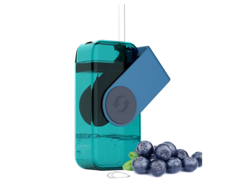 Бутылка для воды JUICY DRINK BOX, голубой фото 2