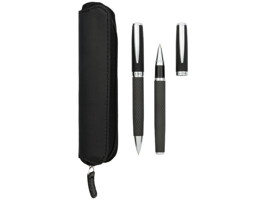 Подарочный набор ручек Carbon, черный фото 4