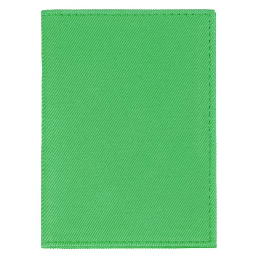 Обложка для автодокументов Twill, зеленая фото 2