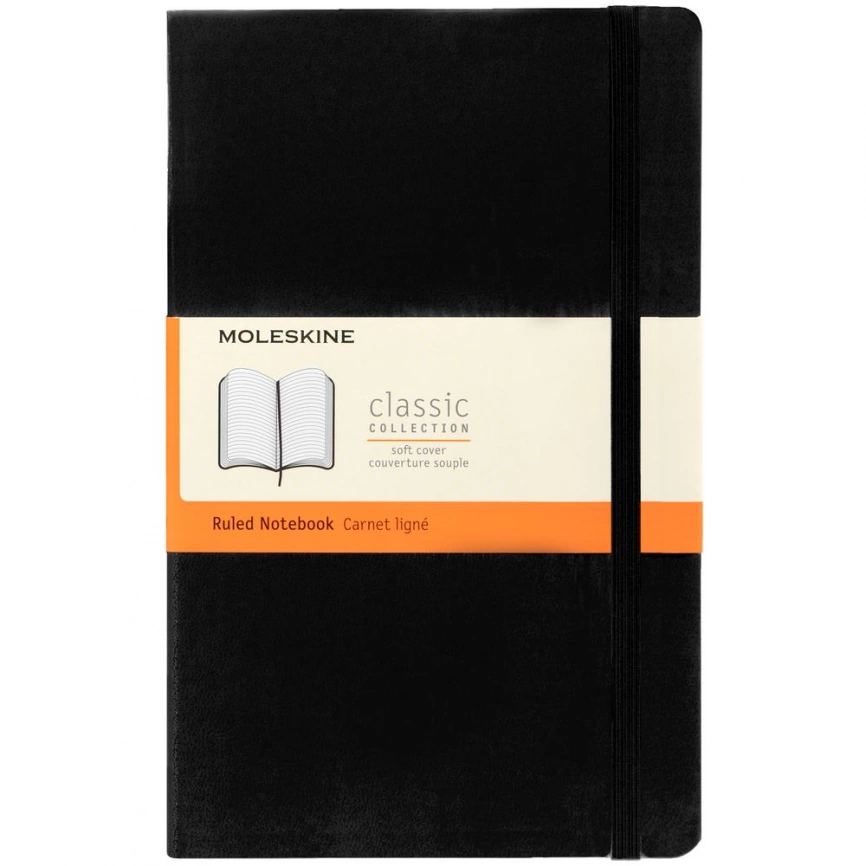 Записная книжка Moleskine Classic Large, в линейку, черная фото 10