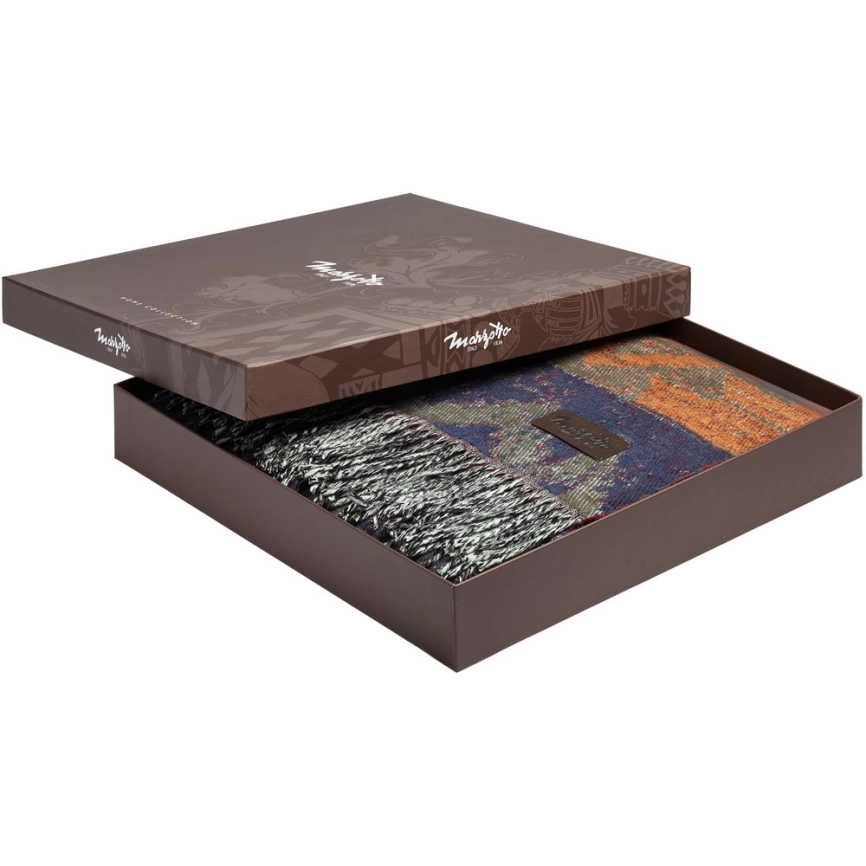 Плед Navajo, сине-бордовый фото 7
