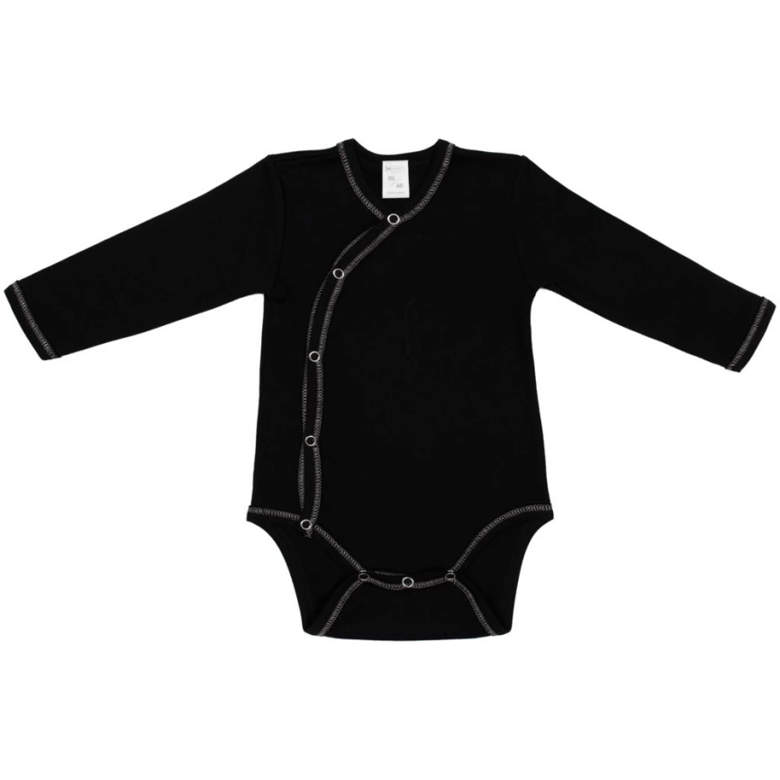 Боди детское Baby Prime, черное, размер 80 см фото 1