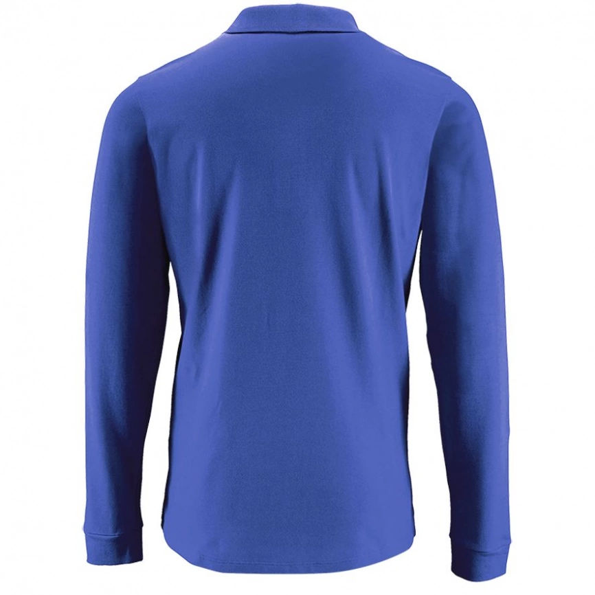 Рубашка поло мужская с длинным рукавом Perfect LSL Men ярко-синяя, размер 3XL фото 7