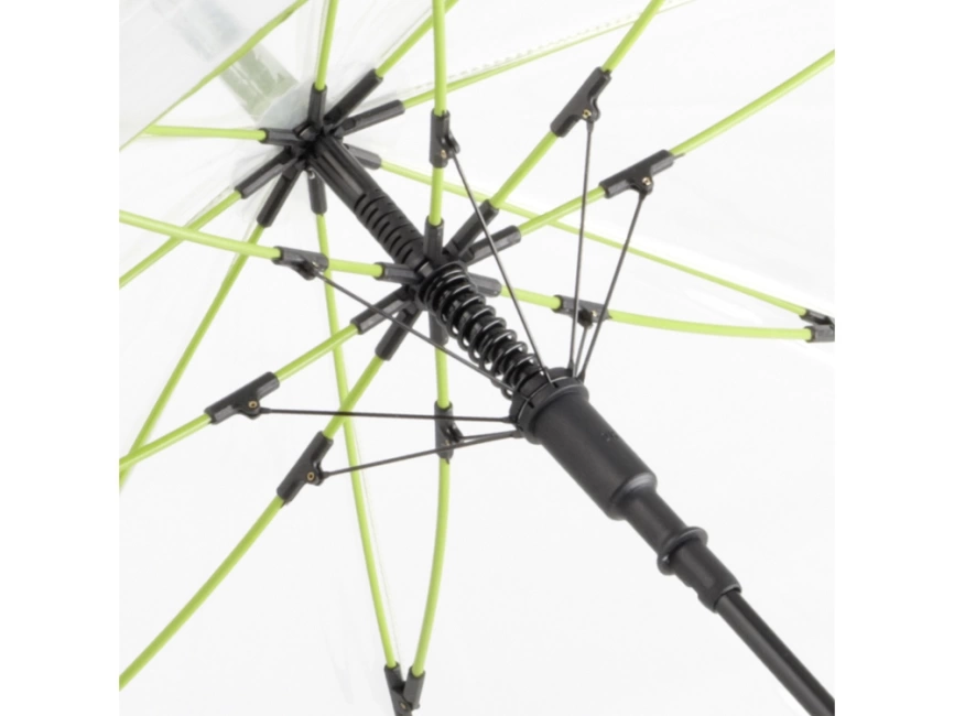 Зонт 7112 AC regular umbrella FARE® Pure  transparent-lime фото 2