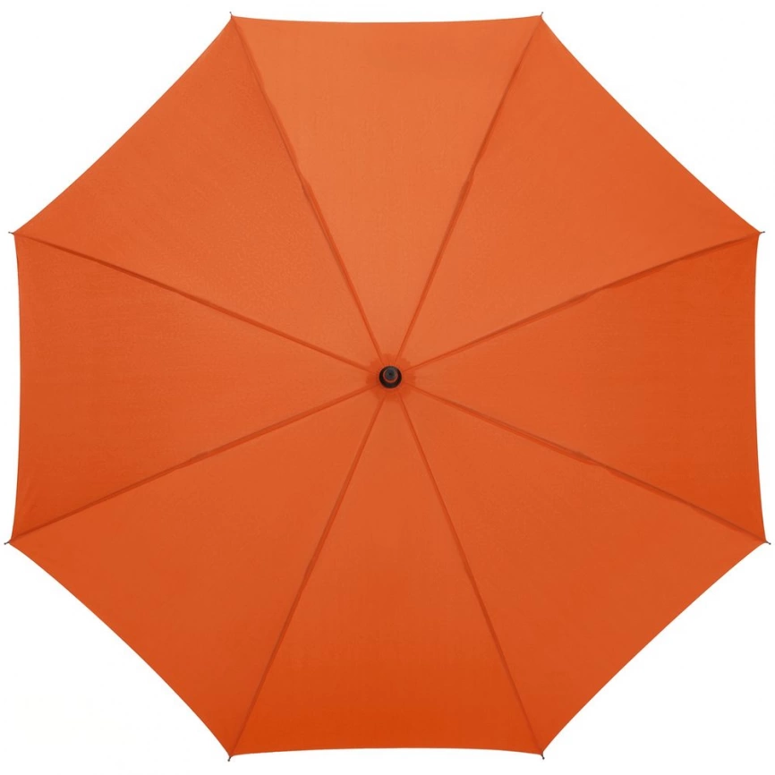 Зонт-трость Magic с проявляющимся цветочным рисунком, оранжевый фото 3