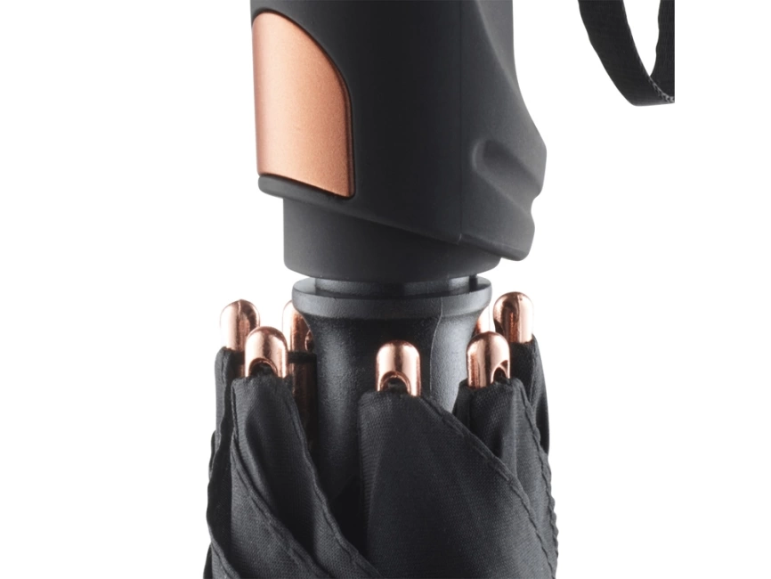 Зонт 7399  AC alu golf umbrella FARE® Precious black/copper фото 6