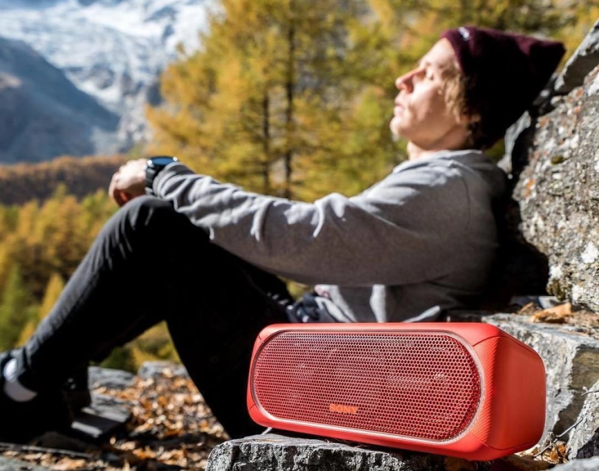 Беспроводная колонка Sony SRS-40, красная фото 7