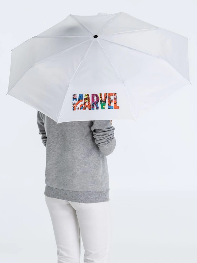 Зонт складной Marvel Avengers, белый фото 7