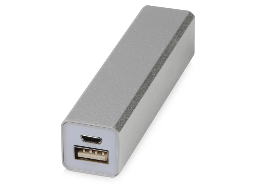 Портативное зарядное устройство Брадуэлл, 2200 mAh, серебристый фото 1