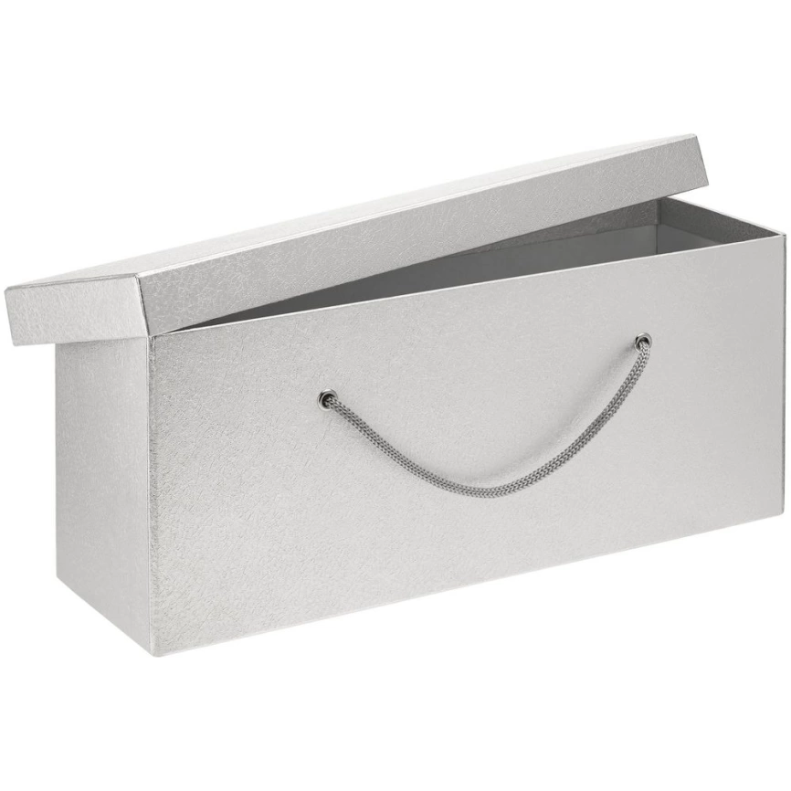 Коробка с веревочными ручками Packardi, серебристая фото 2