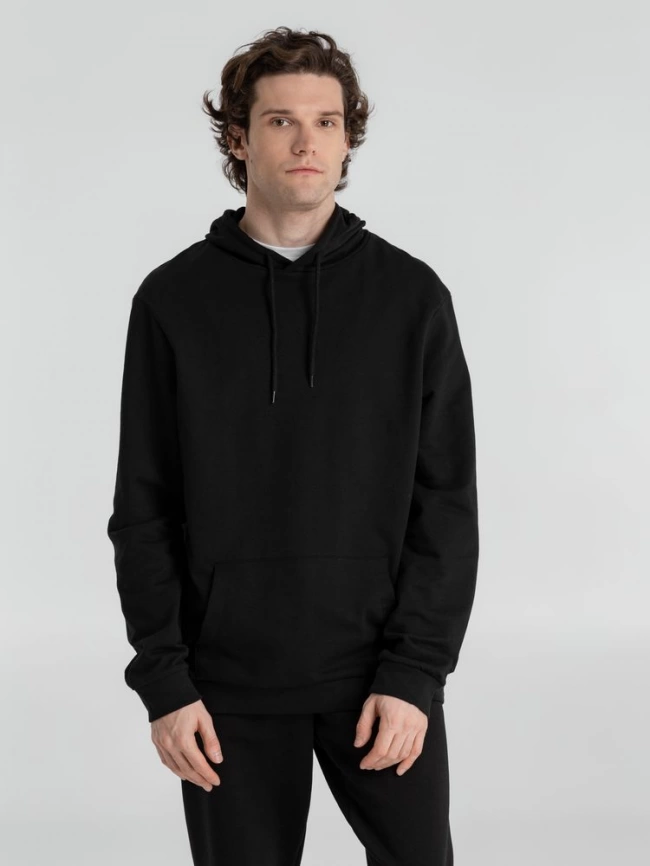 Толстовка с капюшоном унисекс Hoodie, черная, размер XL фото 11