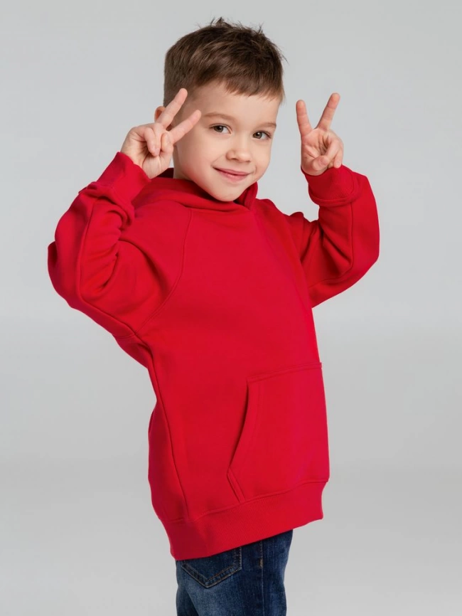 Толстовка детская Stellar Kids, красная, на рост 118-128 см (8 лет) фото 9
