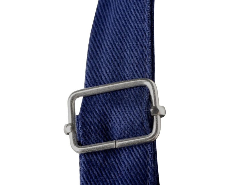 Хлопковый фартук Delight с карманом и регулируемыми завязками, синий нэйви фото 6