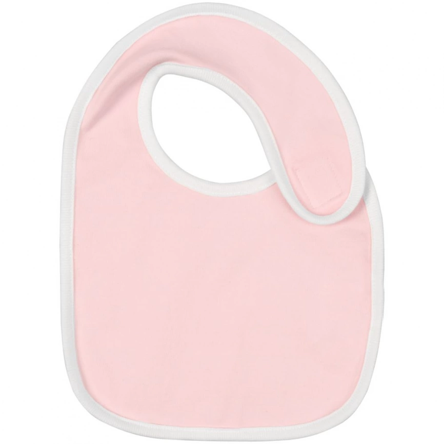 Нагрудник детский Baby Prime, розовый с молочно-белым фото 1