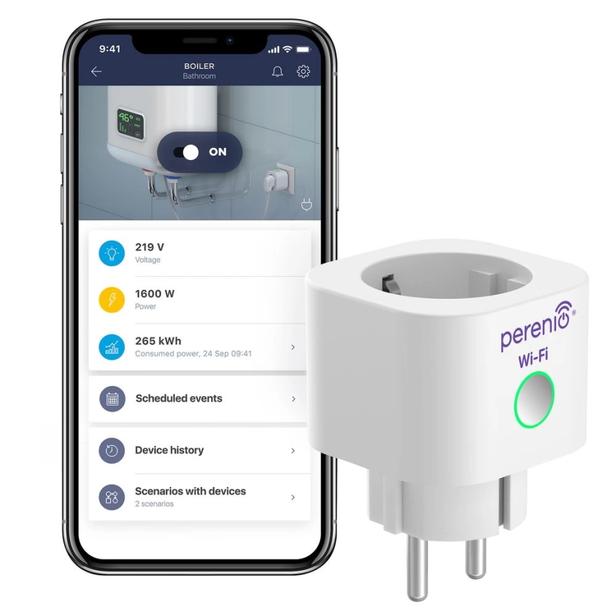 Умная розетка Power Link Wi-Fi, белая фото 3